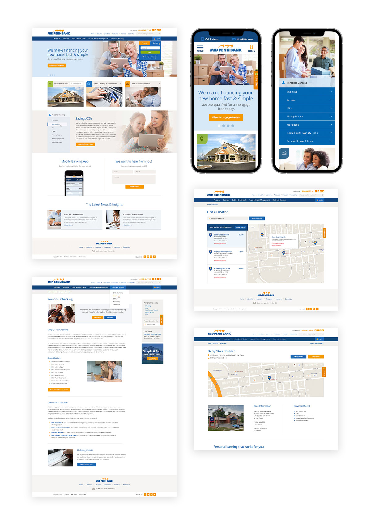 Mid Penn Bank designs